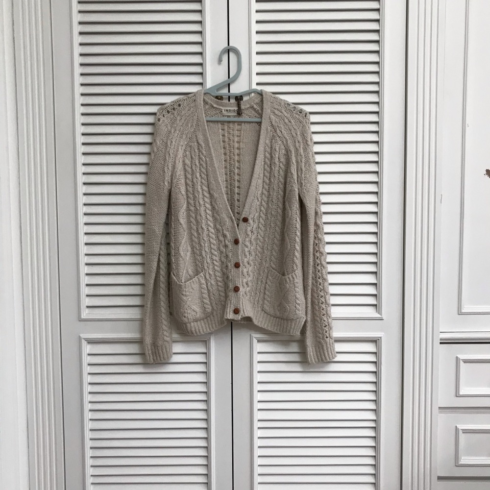 Cute cozy cableknit cardigan